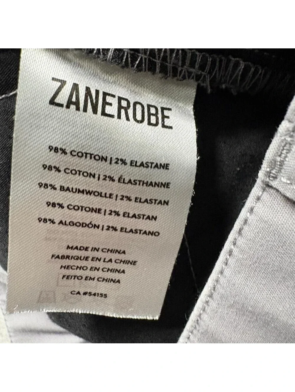 Zanerobe Sureshot Chino Pants Mens 32 Gray Elastic Cuff Stretch Joggers